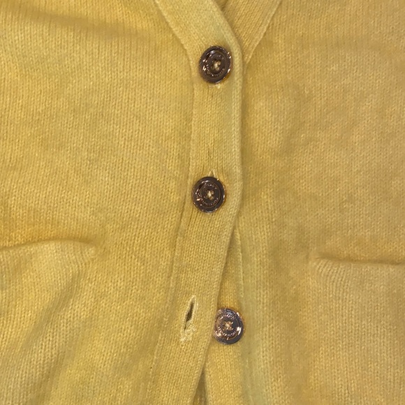 Juicy Couture Yellow Angora Cardigan Size Small - Picture 3 of 5